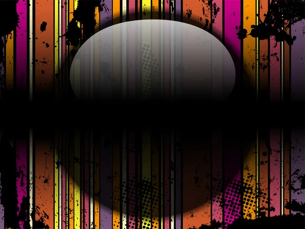 Glas cirkel bakgrund ränder svart — Stock vektor