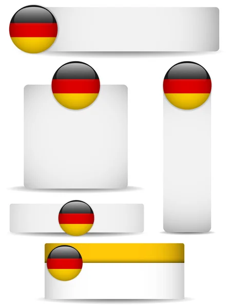 Niemcy kraj zestaw bannerów — Wektor stockowy