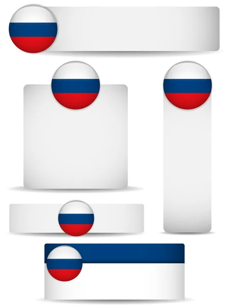 Росія країни набір банерів — стоковий вектор