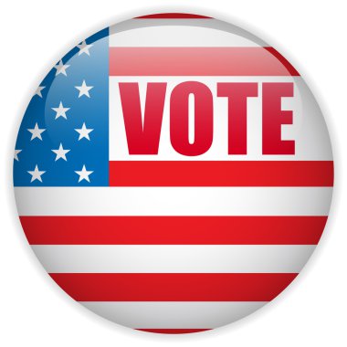 Birleşik Devletler Seçim Düğmesi.