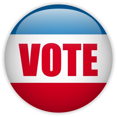 United States Election Vote Button. clipart