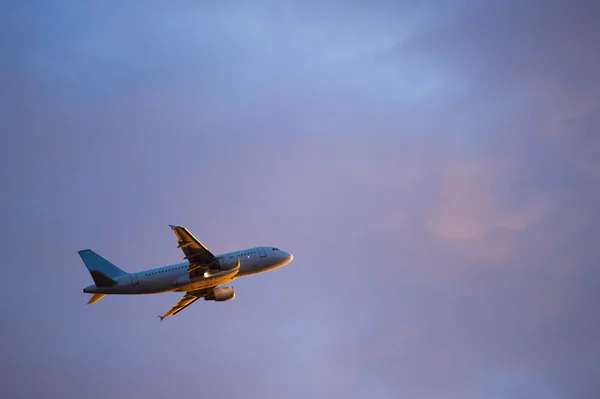 Large Passenger Airplane Taking Off Stock Image