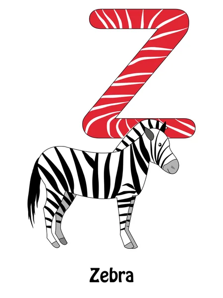 stock vector Zebra Z