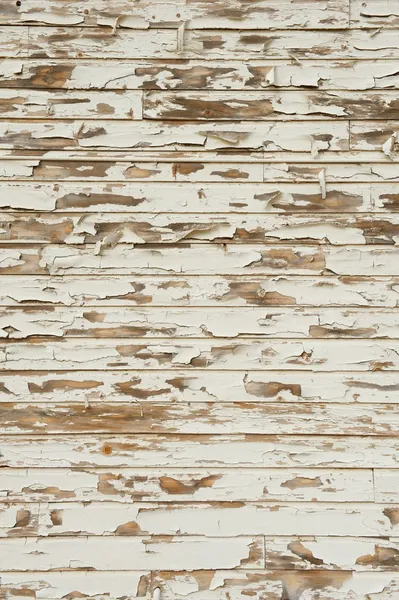 Old Wood with Peeling Antique White Paint — Stock Photo, Image