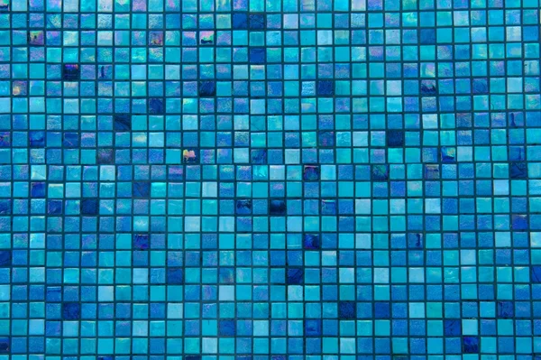 Blue Tiles on Pool Bottom in Rows — Stock Photo, Image