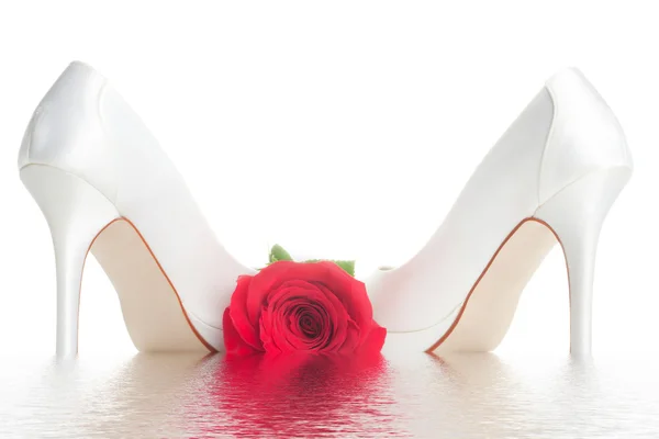 婚礼鞋 免版税图库图片