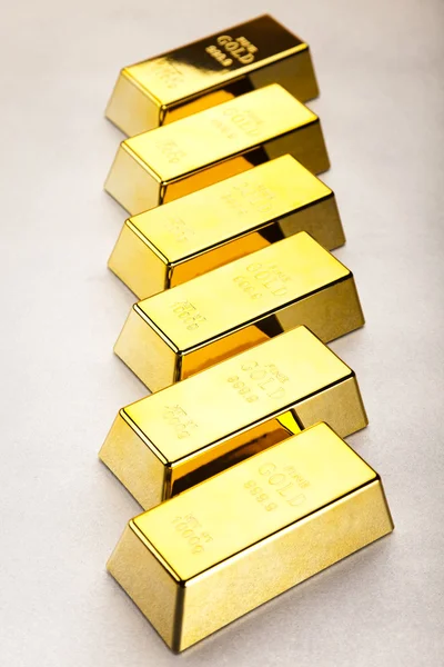 Pila di lingotto d'oro — Foto Stock