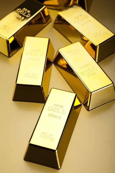 Pila di lingotto d'oro — Foto Stock