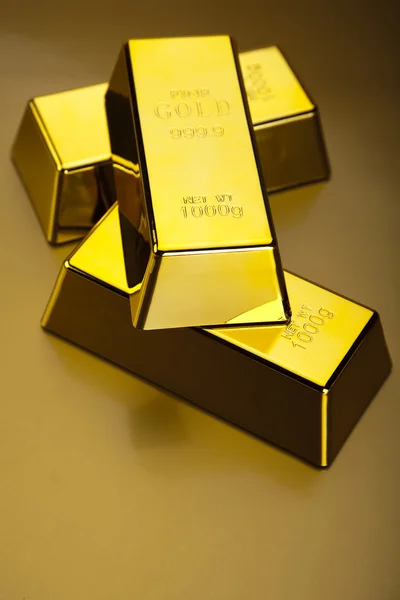 stock image Stack of gold bar