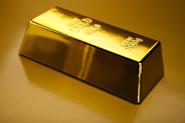 Concept de finance, barre d'or — Photo