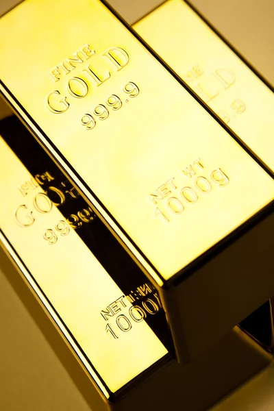 Financovat koncept, Gold bar — Stock fotografie