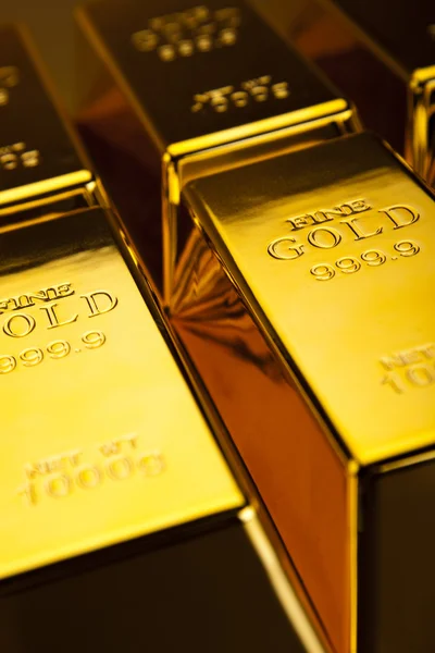 Financovat koncept, Gold bar — Stock fotografie
