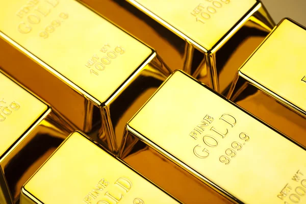 Pénzügyi fogalom, arany rúd — Stock Fotó