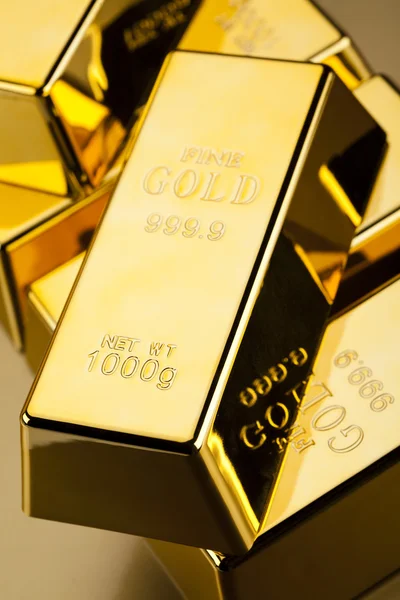 Pénzügyi fogalom, arany rúd — Stock Fotó