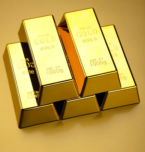 Guld bullions — Stockfoto