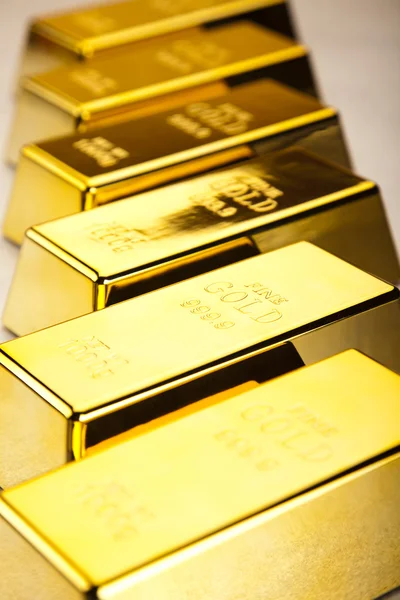 Pila de barra de oro — Foto de Stock