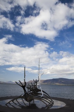 solfar suncraft yılında reykjavik İzlanda üzerinde
