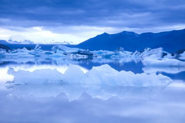 manzara manzara buz, jokulsarlon, İzlanda