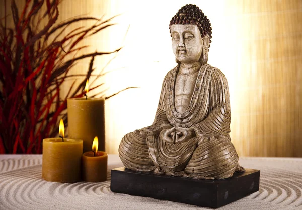 Buda heykeli bir meditasyon — Stok fotoğraf