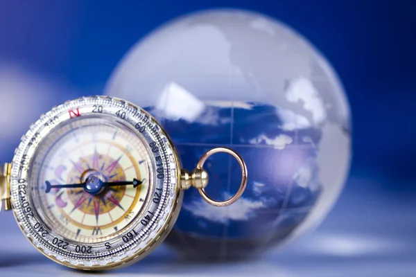 stock image Compass and bluse sky