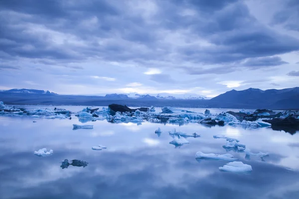 Paysage avec glace, Jokulsarlon, Islande — Photo