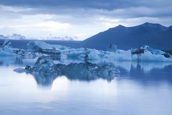 Manzara manzara buz, jokulsarlon, İzlanda — Stok fotoğraf