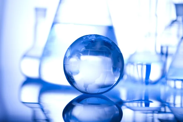 化学および実験室のガラス製品 — ストック写真