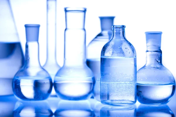 Chemical laboratory glassware equipment — Stock Photo, Image