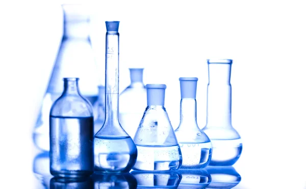 Χημεία εξοπλισμός, εργαστηριακά γυαλικά — Φωτογραφία Αρχείου