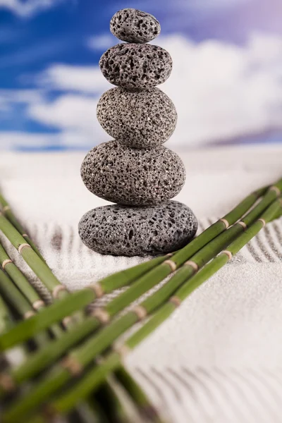 Taşlar ve bambu, zen — Stok fotoğraf