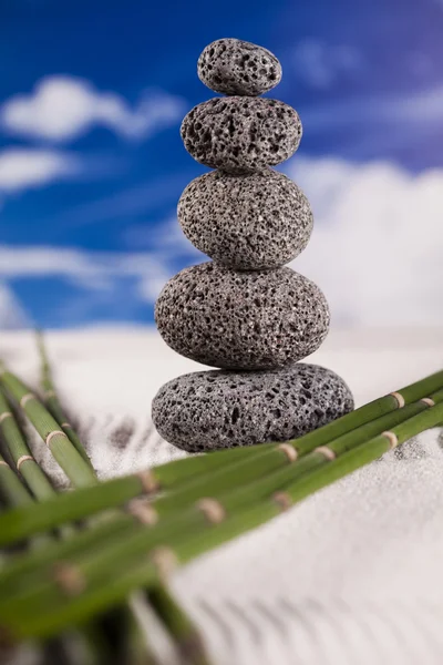 Vyvážený zen stones — Stock fotografie