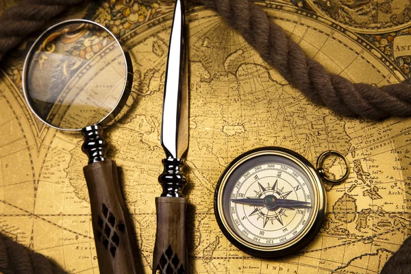 Starý styl kompas — Stock fotografie