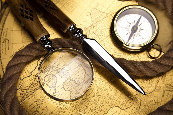 Detail closeup kompas — Stock fotografie