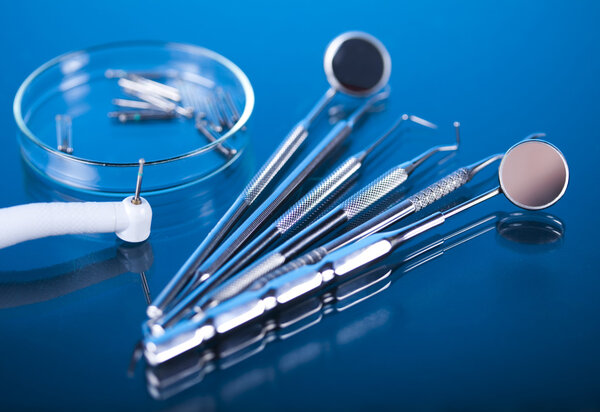 Крупный план Стоматологические инструменты