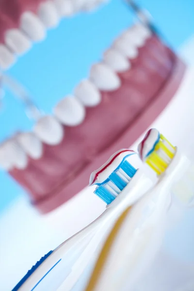 Dişlerle ilgili sağlık hizmeti nesneleri — Stok fotoğraf