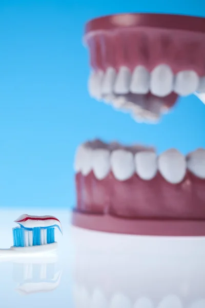 Οδοντιατρική περίθαλψη αντικείμενα — Φωτογραφία Αρχείου