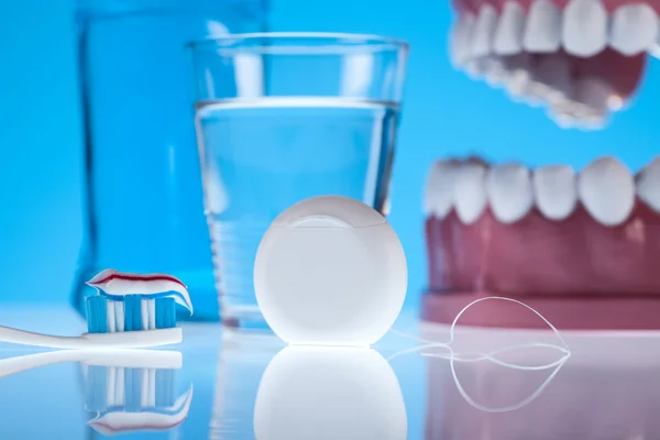 Dental health care objects — Stock Photo, Image