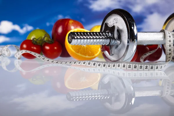 Gıda ve ölçümü, fitness — Stok fotoğraf
