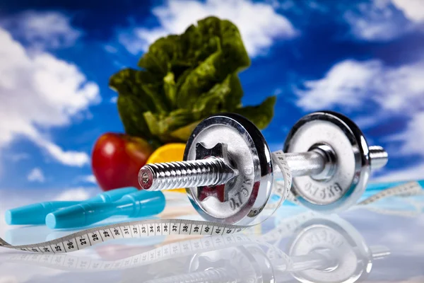 Concepto de estilo de vida saludable, dieta y acondicionamiento físico — Foto de Stock