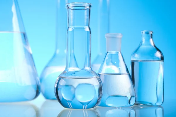 Chemistry and Laboratory glassware — Stock Photo, Image