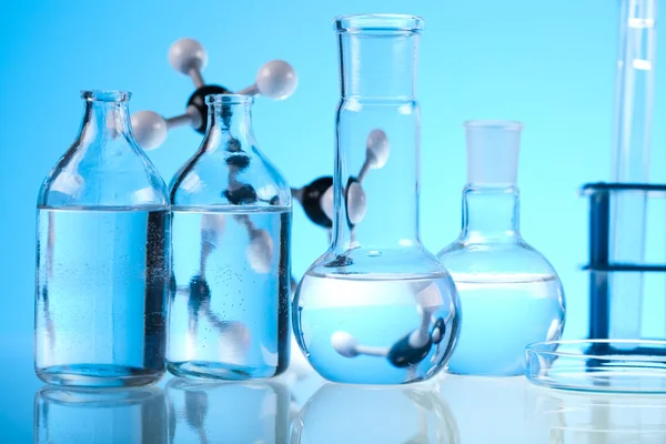 Szkło chemii i laboratorium — Zdjęcie stockowe
