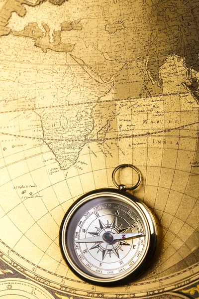 Detail closeup compass Stock Image