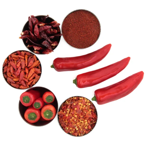 Chili Spice Selection — Stock Photo, Image