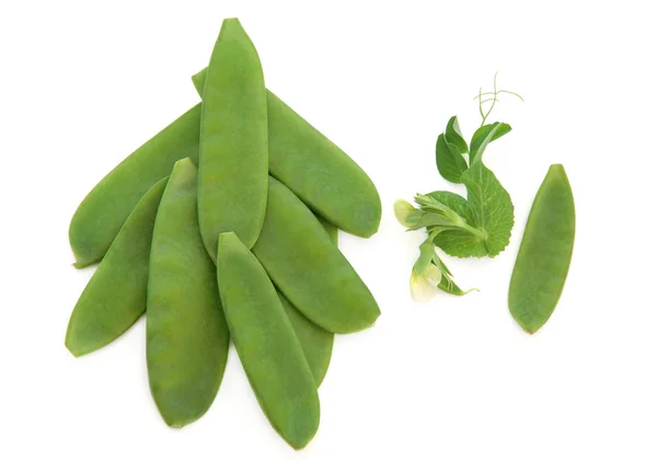 Mangetout-Erbsen — Stockfoto