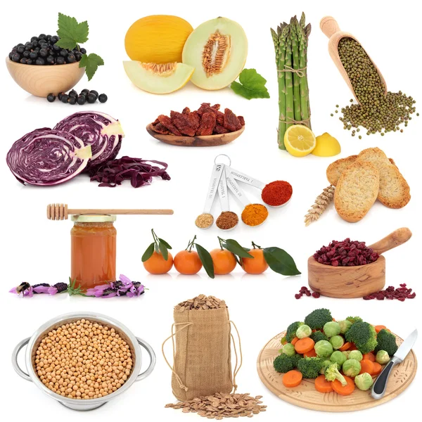 Muestreo de alimentos saludables —  Fotos de Stock