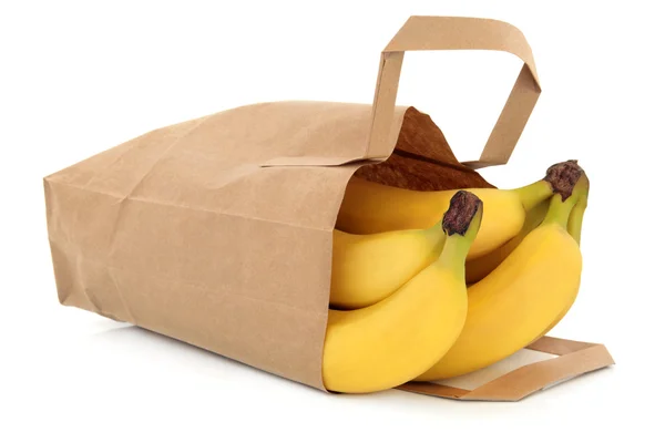 Bananes dans un sac — Photo