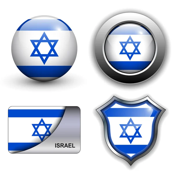 ไอคอนอิสราเอล — ภาพเวกเตอร์สต็อก