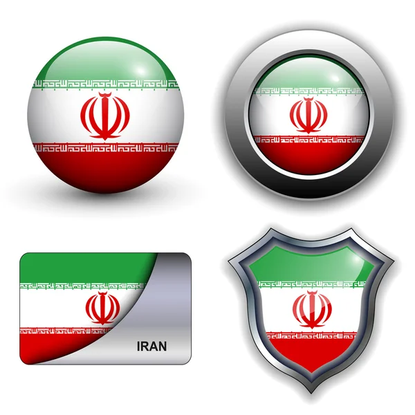 Iran icons — Stock Vector