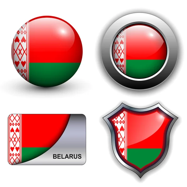 Bielorrusia iconos — Vector de stock