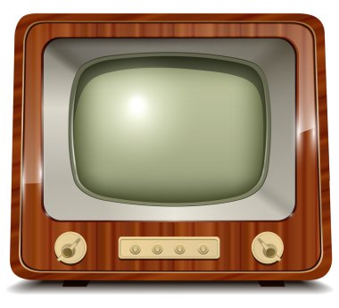 Old tv clipart